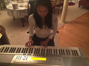 Practicing at my mom's place