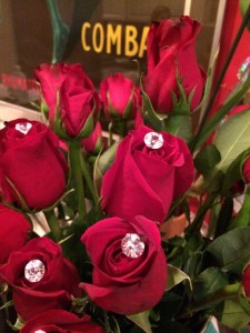 Diamond roses for my sister from her hubby.