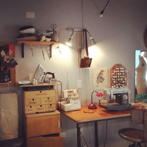 I visited her workshop in Hanover, PA where she hand paints art of silk. 