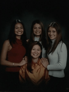 High school family photo. 