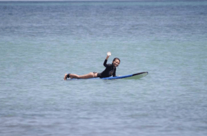 Waiting for my next ride. 