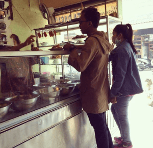 Local place to eat called 'Warung'. 