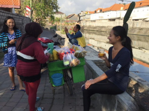 Traditional herb drink after the run. 