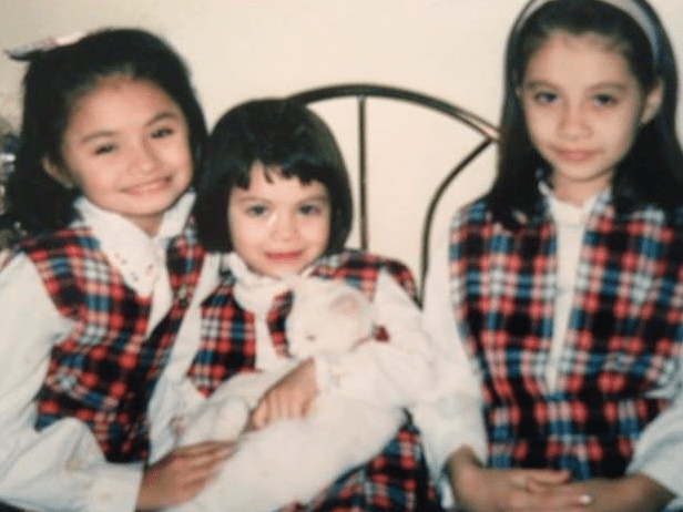 My sisters and I going to public city school George Washington Elementary School with our cat Snowball. 