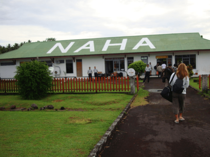 The Island I was born on has only two flights in a week. This is the airport. 