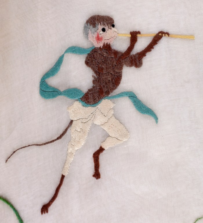 1961.85.1 Monkey dress. Worn and donated by Wallis Simpson, the